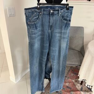 Rock & Republic Relaxed Straight Leg Jeans Men’s Size 36x34 Blue Jeans Denim